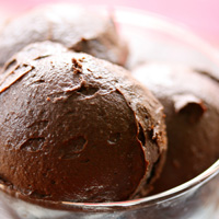 Recette glace au chocolat noir