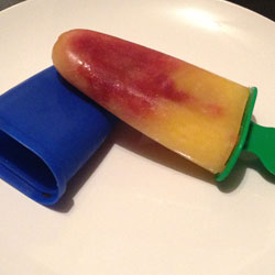 Recette du popsicle orange et framboise