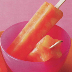 Recette du popsicle pêche-bourbon