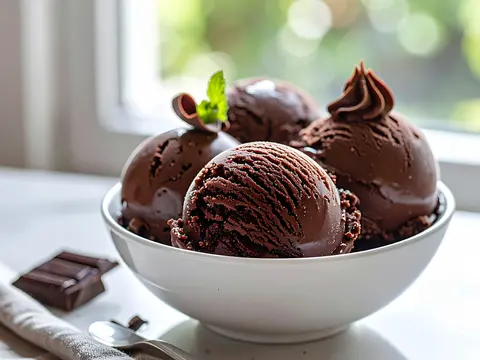 Glace au Chocolat Noir