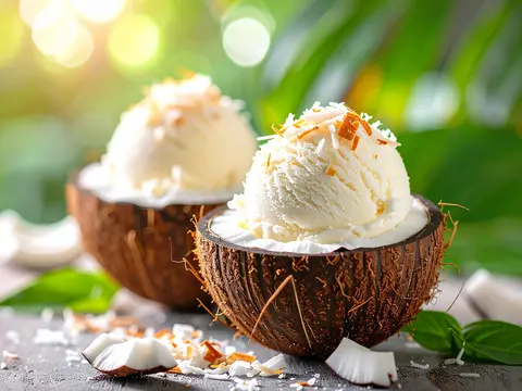 Crème Glacée Noix de Coco