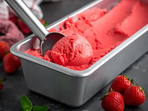 Gelato à la Fraise