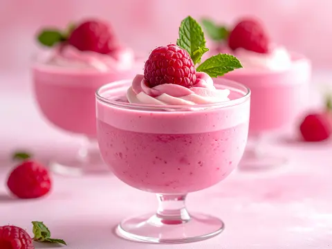 Mousse Glacée à la Framboise