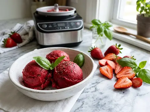Sorbet Fraise & Basilic