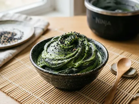 Glace Matcha & Sésame Noir