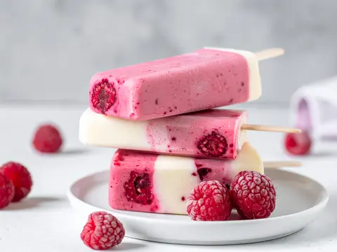 Popsicle Framboise et Vanille