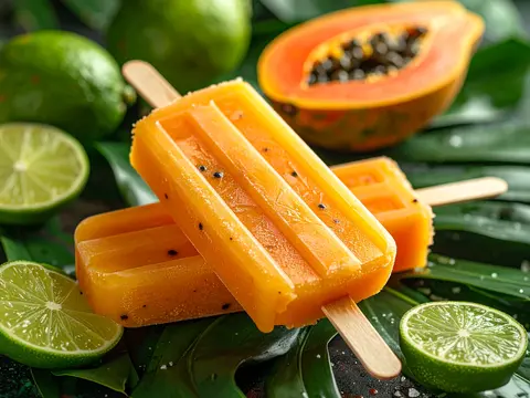 Popsicle Papaye et Lime