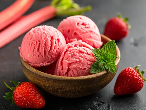 Sorbet Fraise Rhubarbe