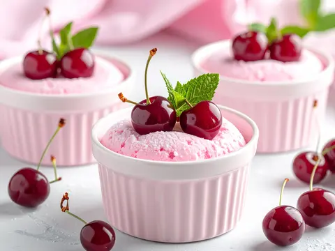Soufflé Glacé aux Cerises