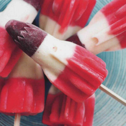 Recette du popsicle yaourt et petits fruits rouges
